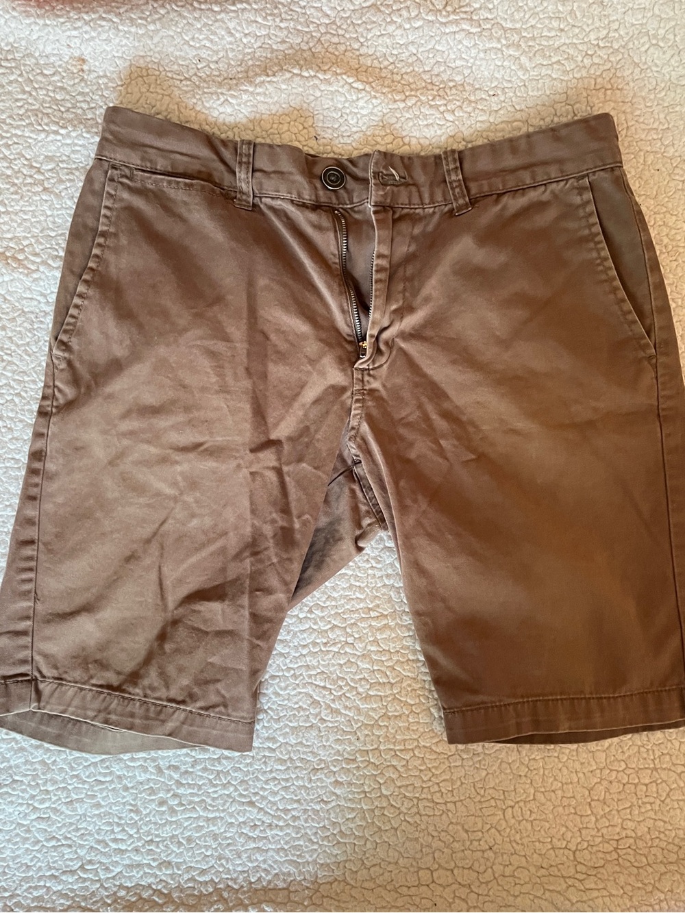 Men's Brown Cotton Casual Shorts